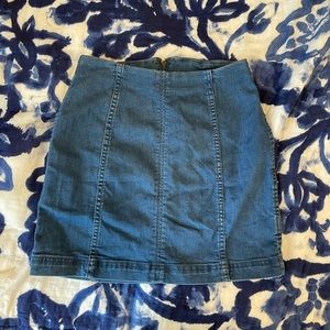 Free People Denim Mini Skirt